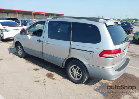 2002 Toyota Sienna Ce из США, поврежденный, VIN 4T3ZF19C72U488290